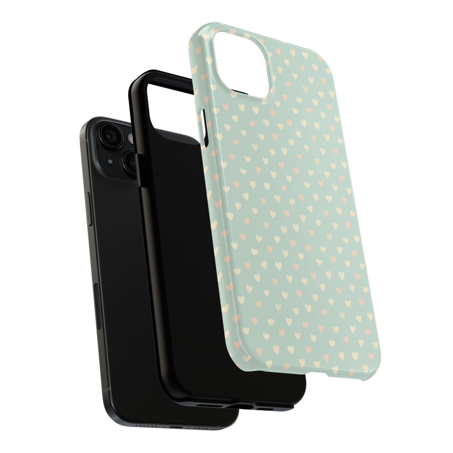 Phone Case With Heart Pattern