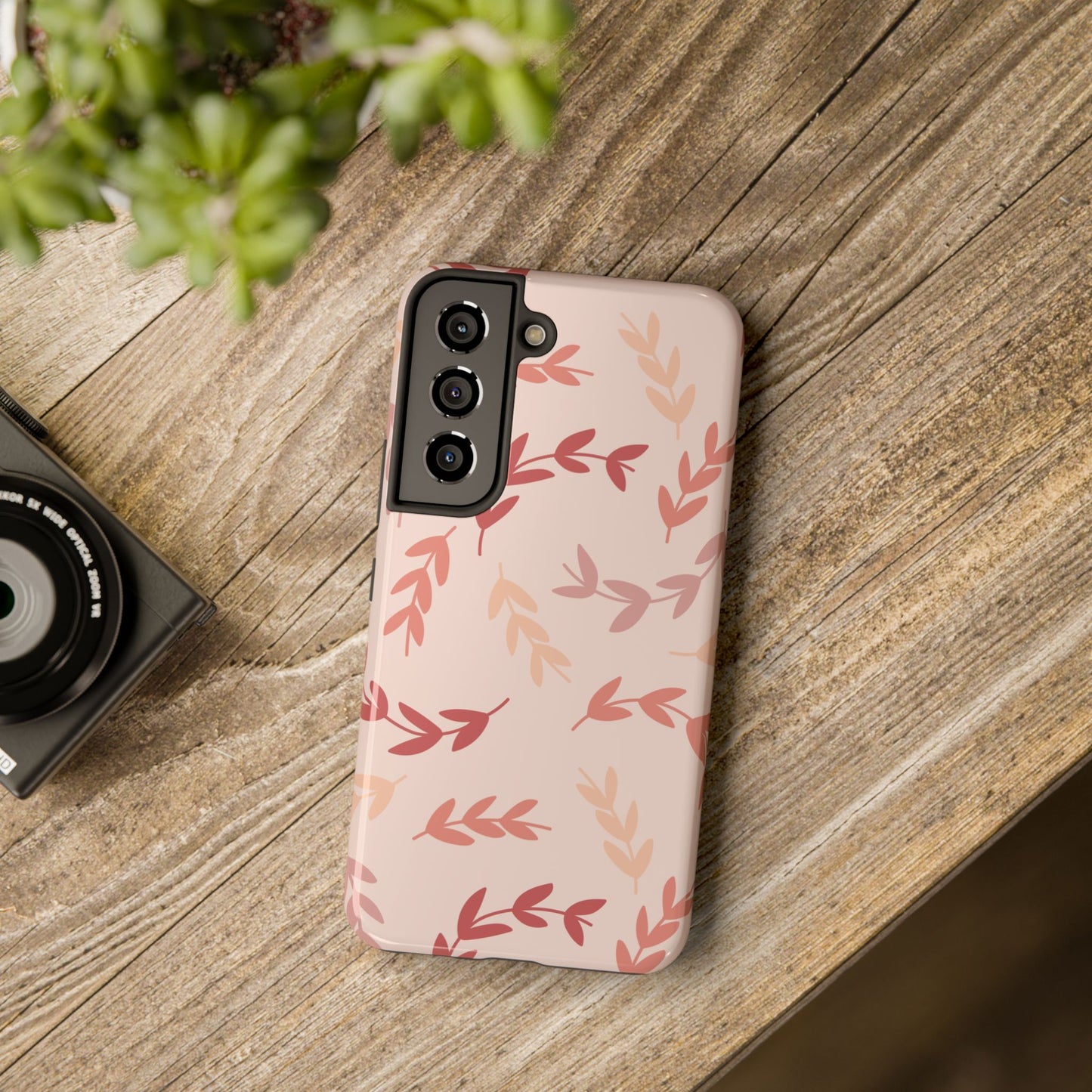 Floral Pattern light Pink Mobile Case