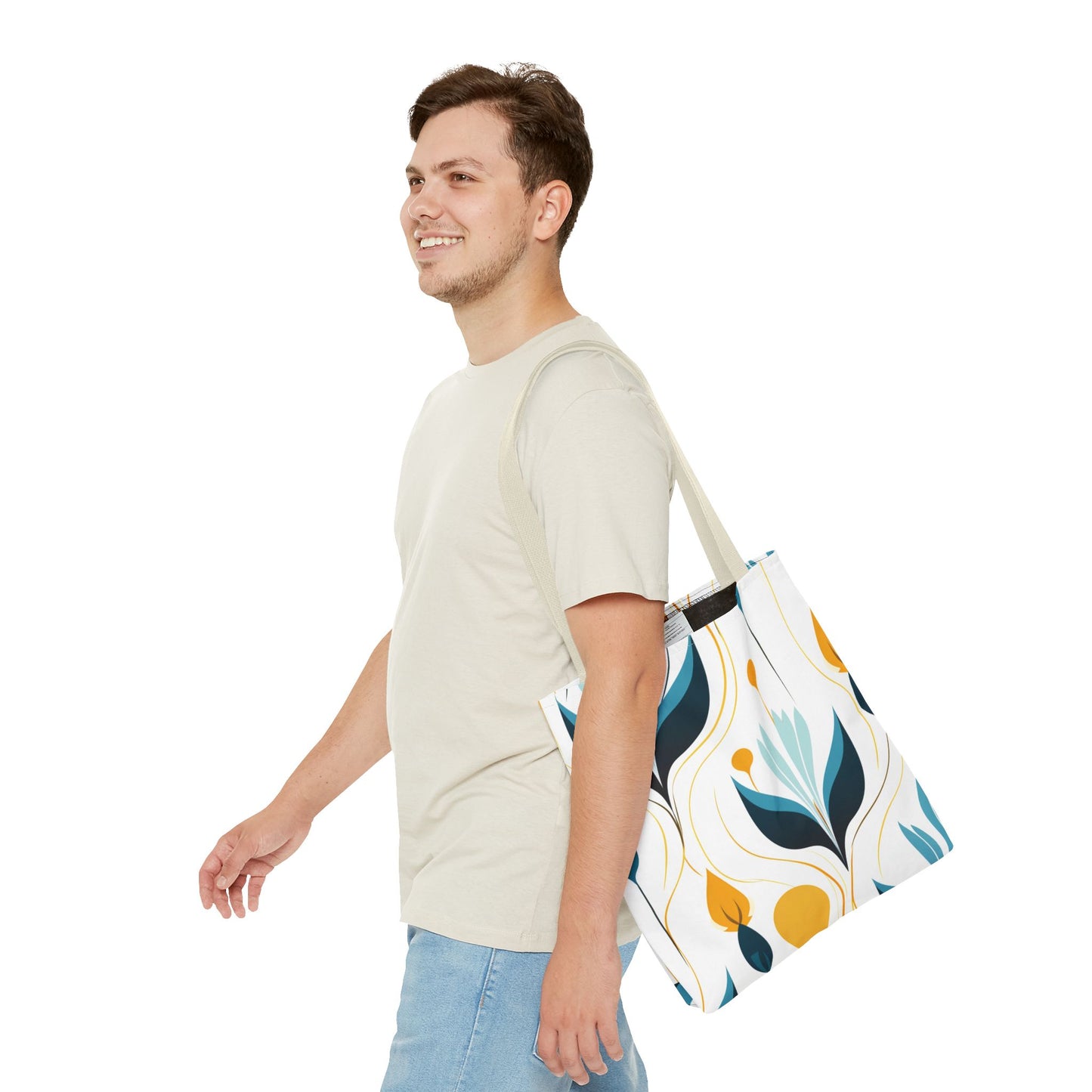 Contemporary Botanical Design Tote Bag