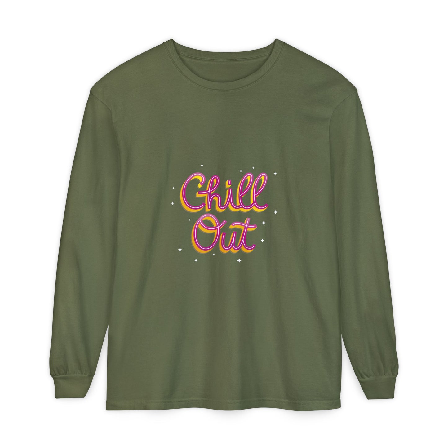 Unisex Garment-dyed Long Sleeve T-Shirt