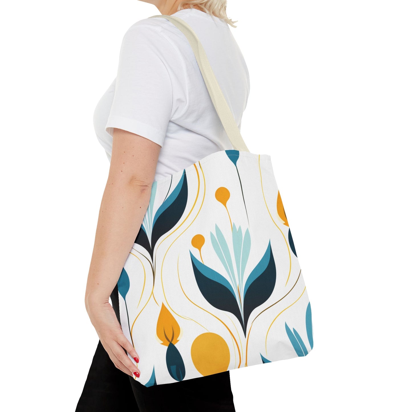 Contemporary Botanical Design Tote Bag