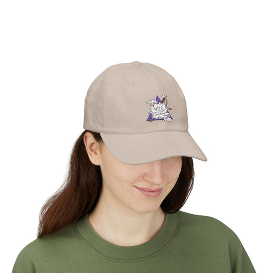Unisex Casual Beige Cap with Artistic Star Design