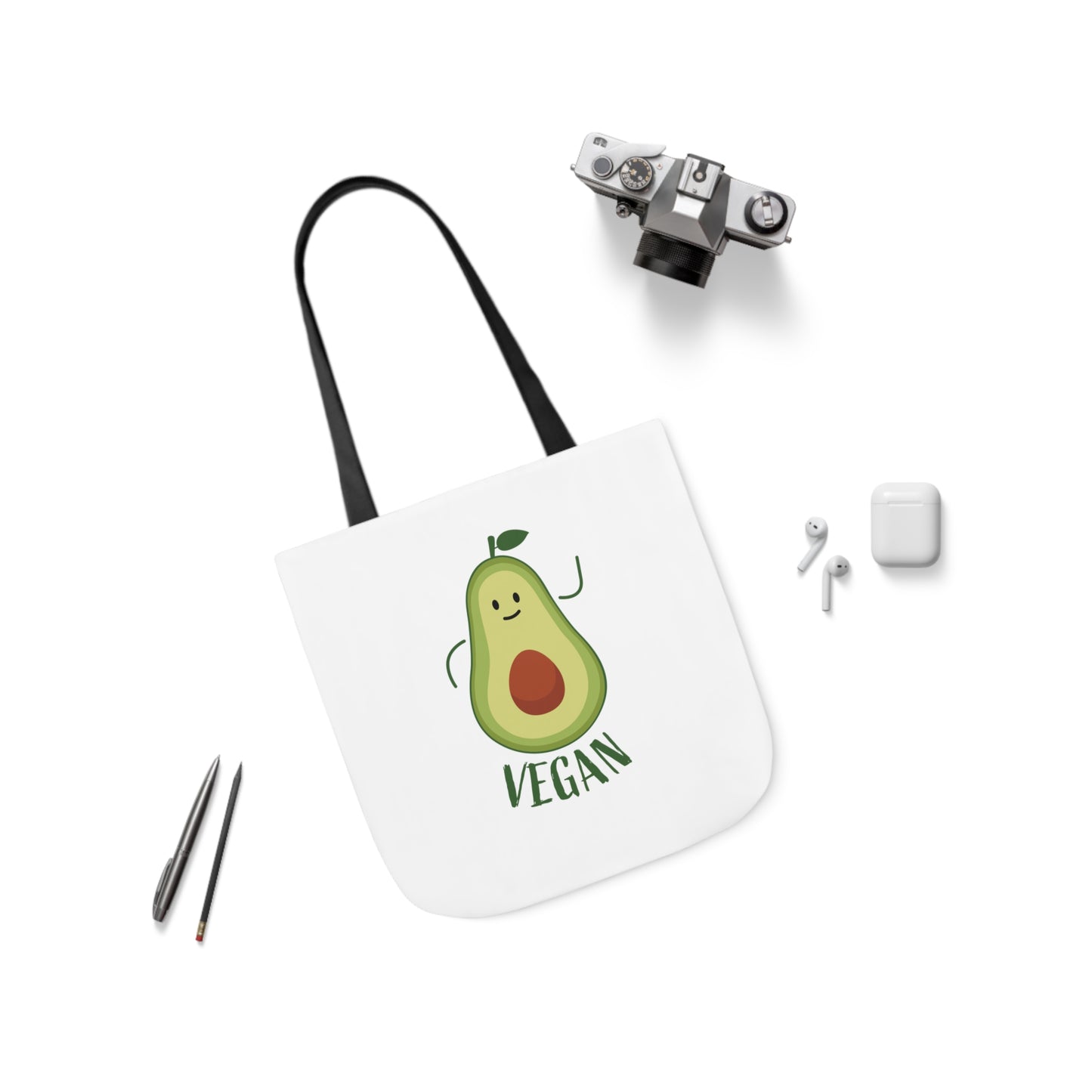 Canvas Tote Bag, 5-Color Straps