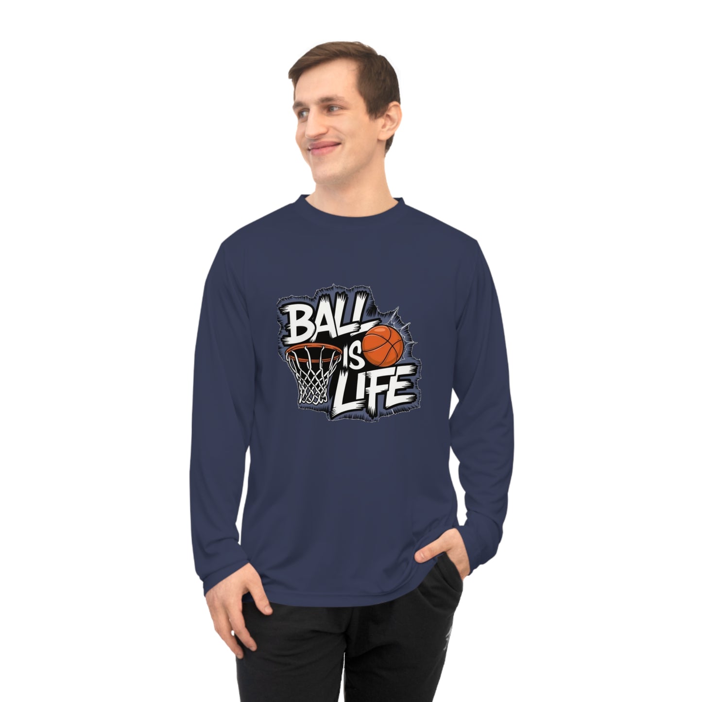 Basketball Long Sleeve Performance Shirt | Moisture-Wicking