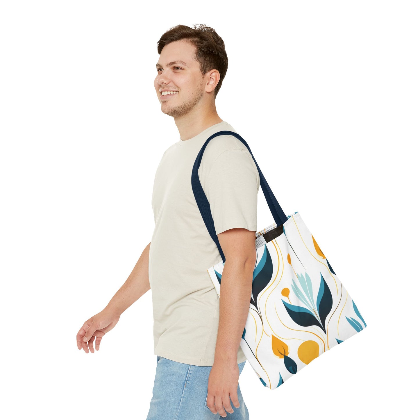 Contemporary Botanical Design Tote Bag