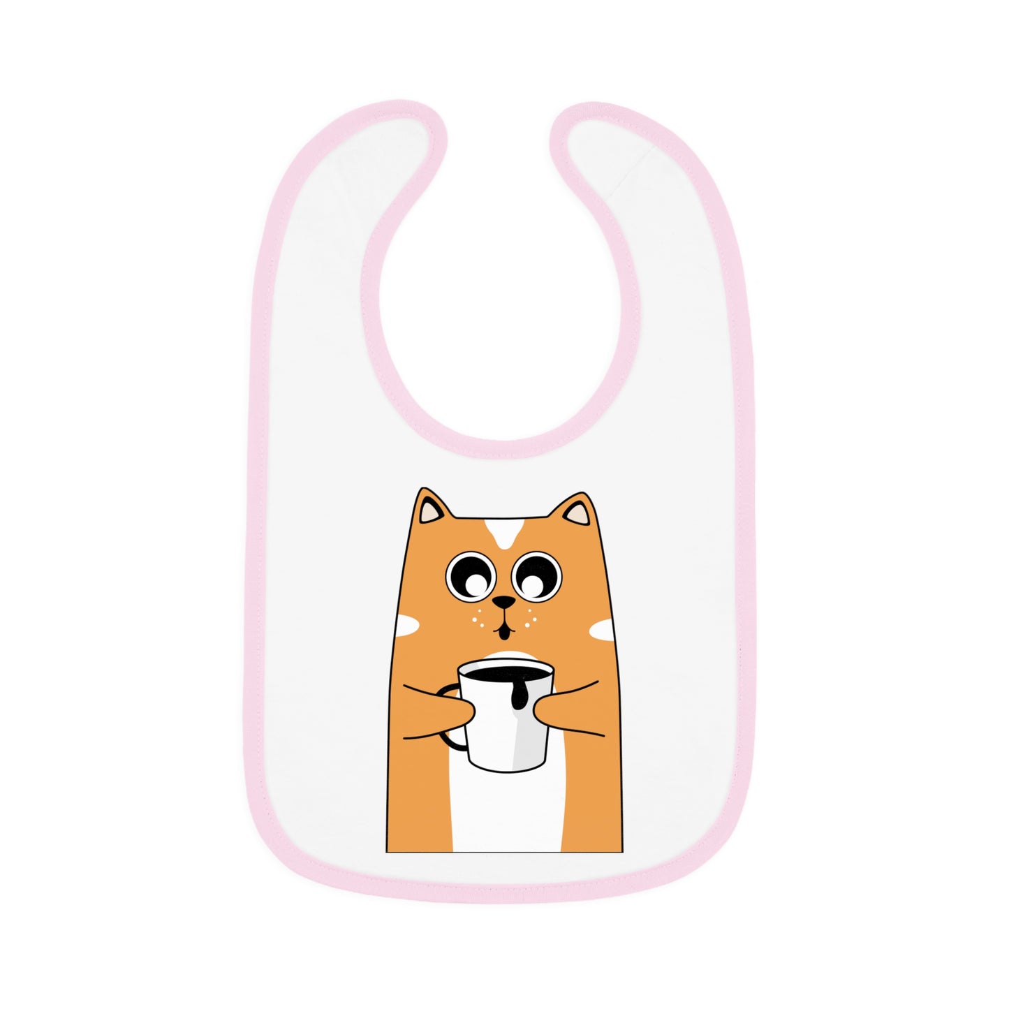 Baby Contrast Trim Jersey Bib