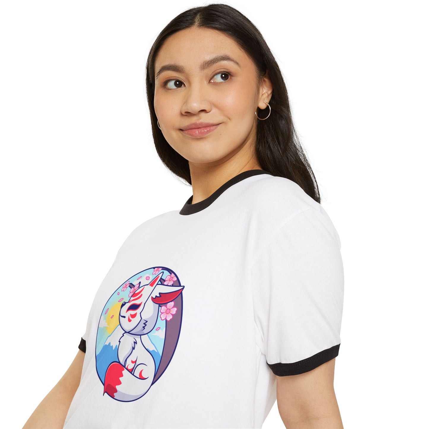 Unisex Cotton Ringer T-Shirt for Retro Casual Style