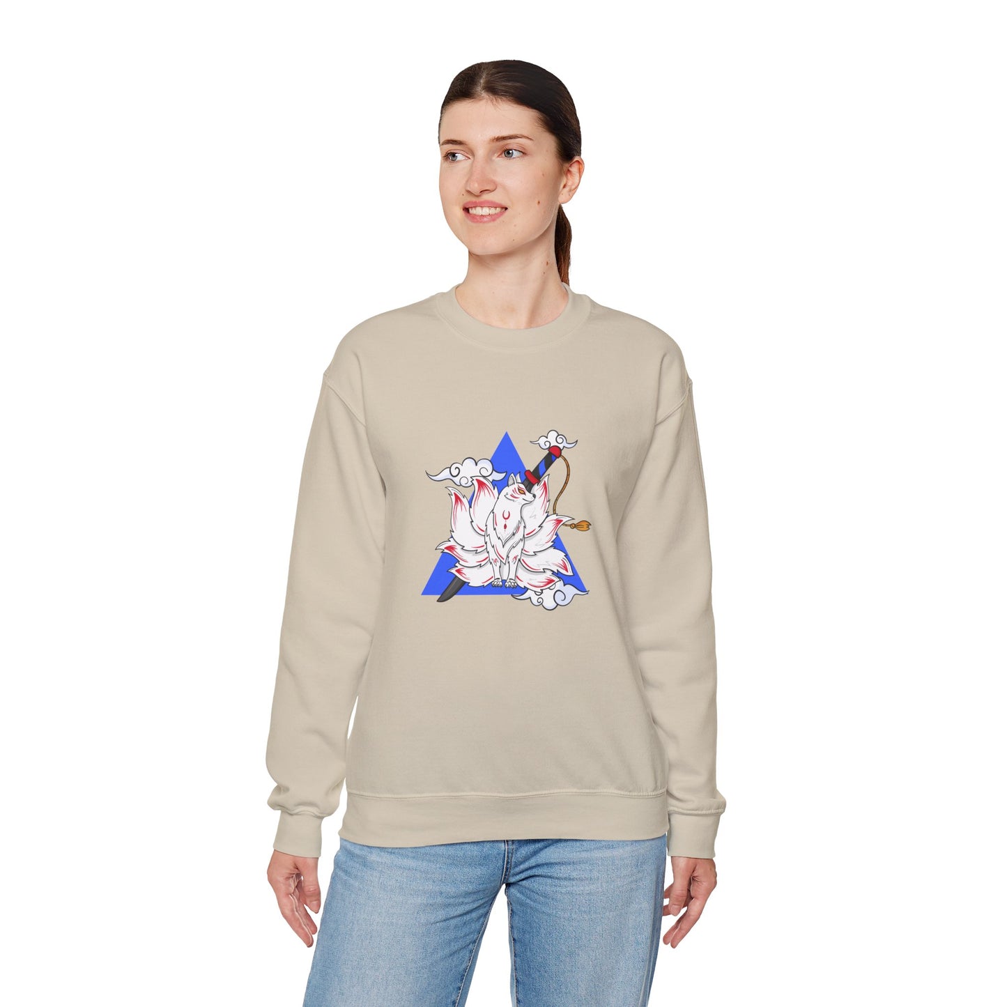 Anime Fox Spirit Unisex Crewneck Sweatshirt