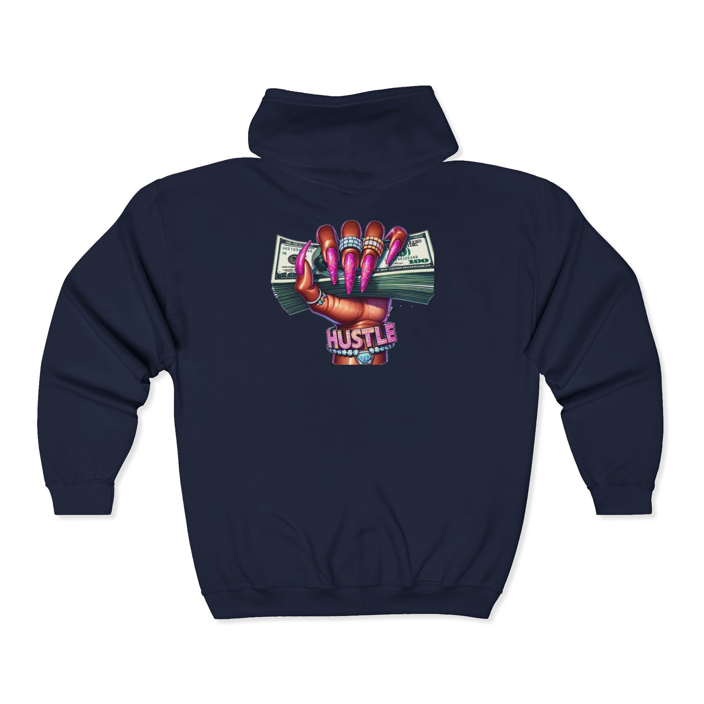 Blessed Hustle Zip Hoodie