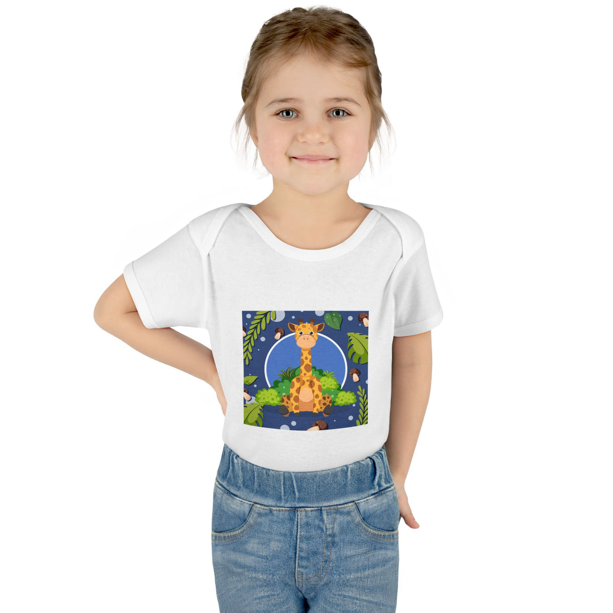 Adorable Giraffe Art Infant Romper