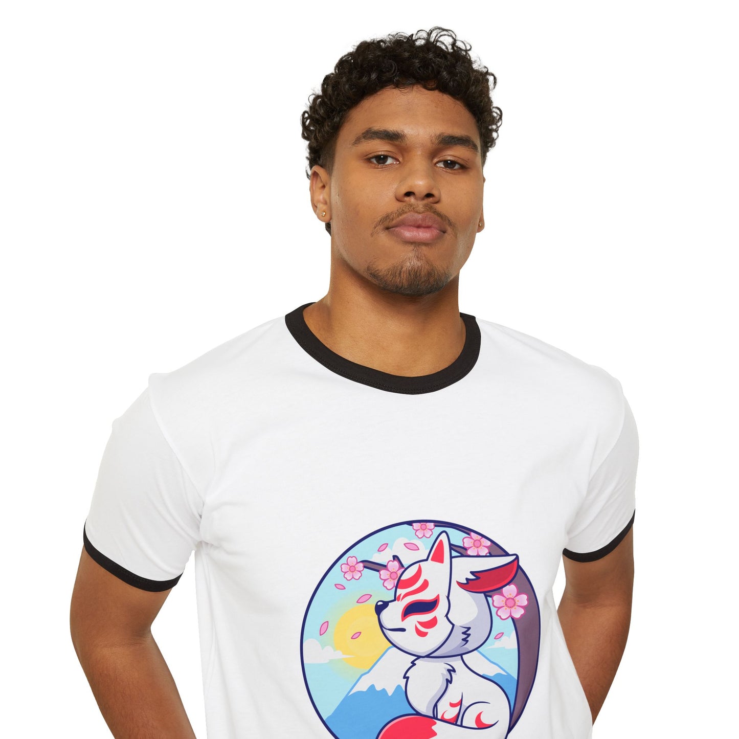 Unisex Cotton Ringer T-Shirt for Retro Casual Style