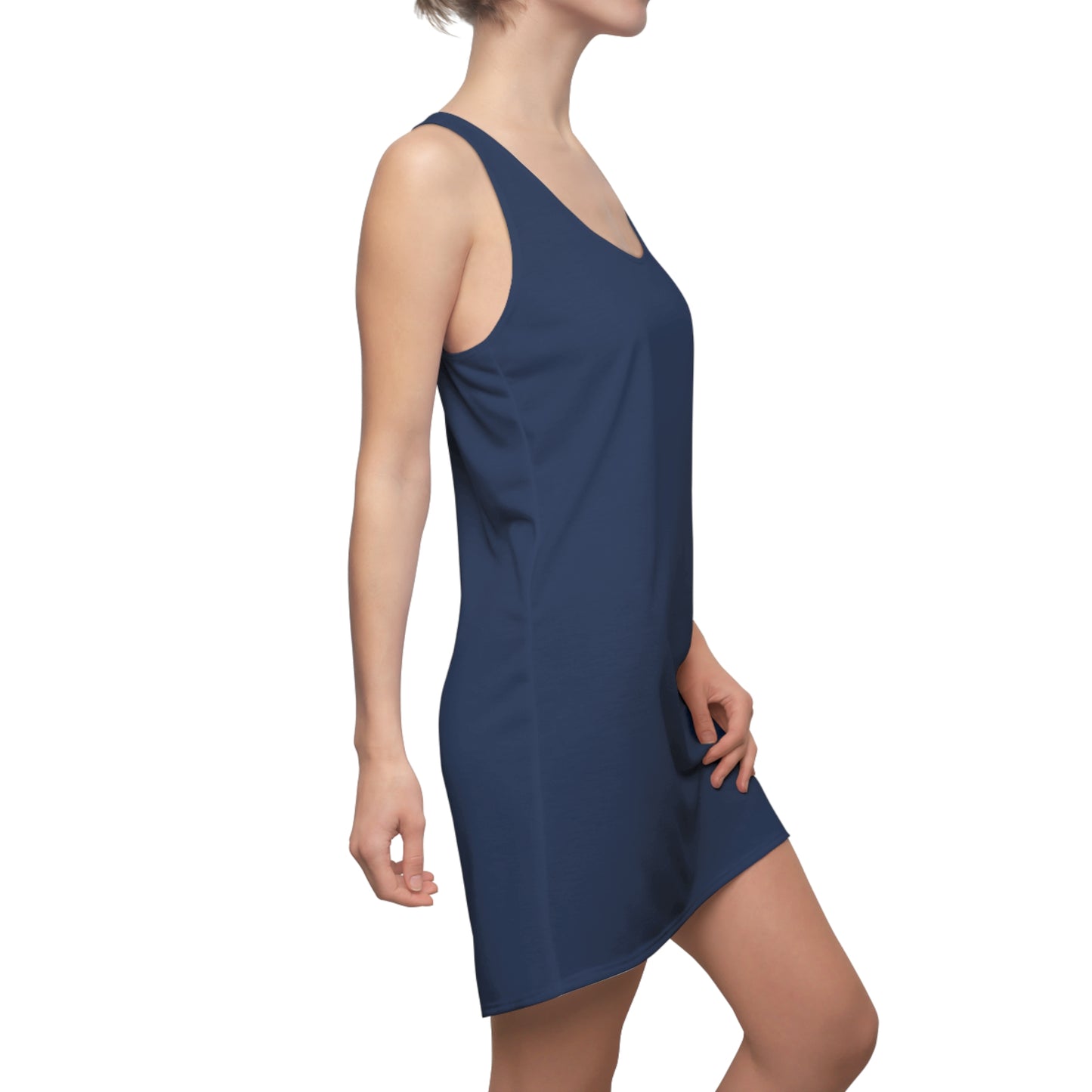 Navy Women’s Racerback Dress – Summer Casual, Beach & Vacation Outfit