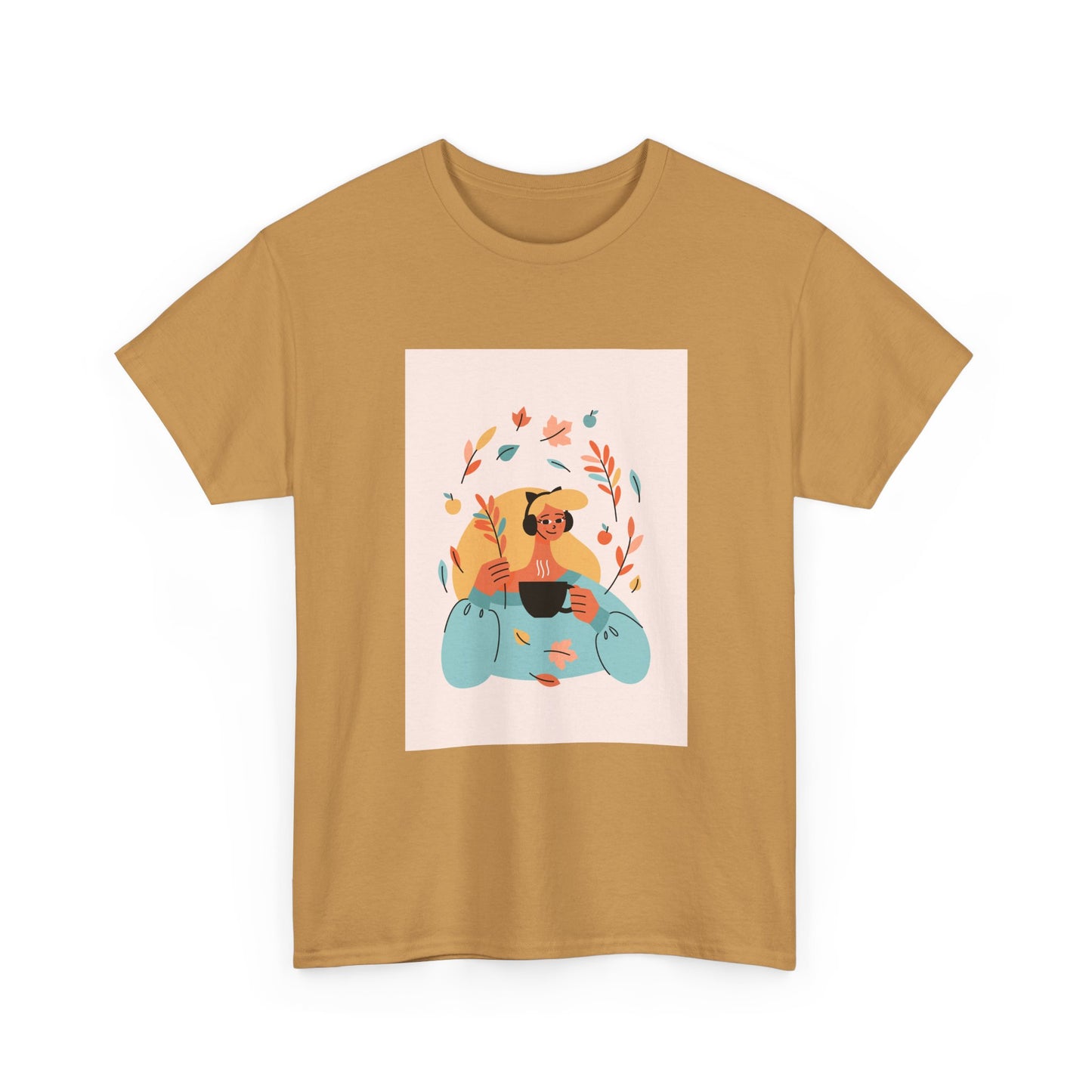Unisex Cozy Bear Illustration Heavy Cotton T-Shirt