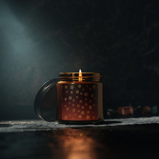 Scented Soy Candle (Multi-Size, Amber Jar)