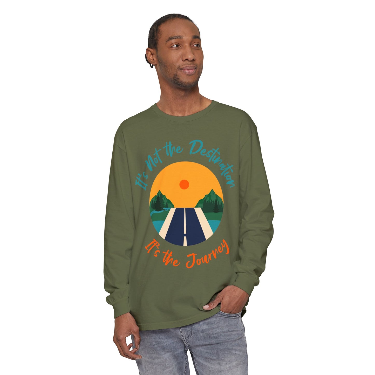 Unisex Garment-dyed Long Sleeve T-Shirt