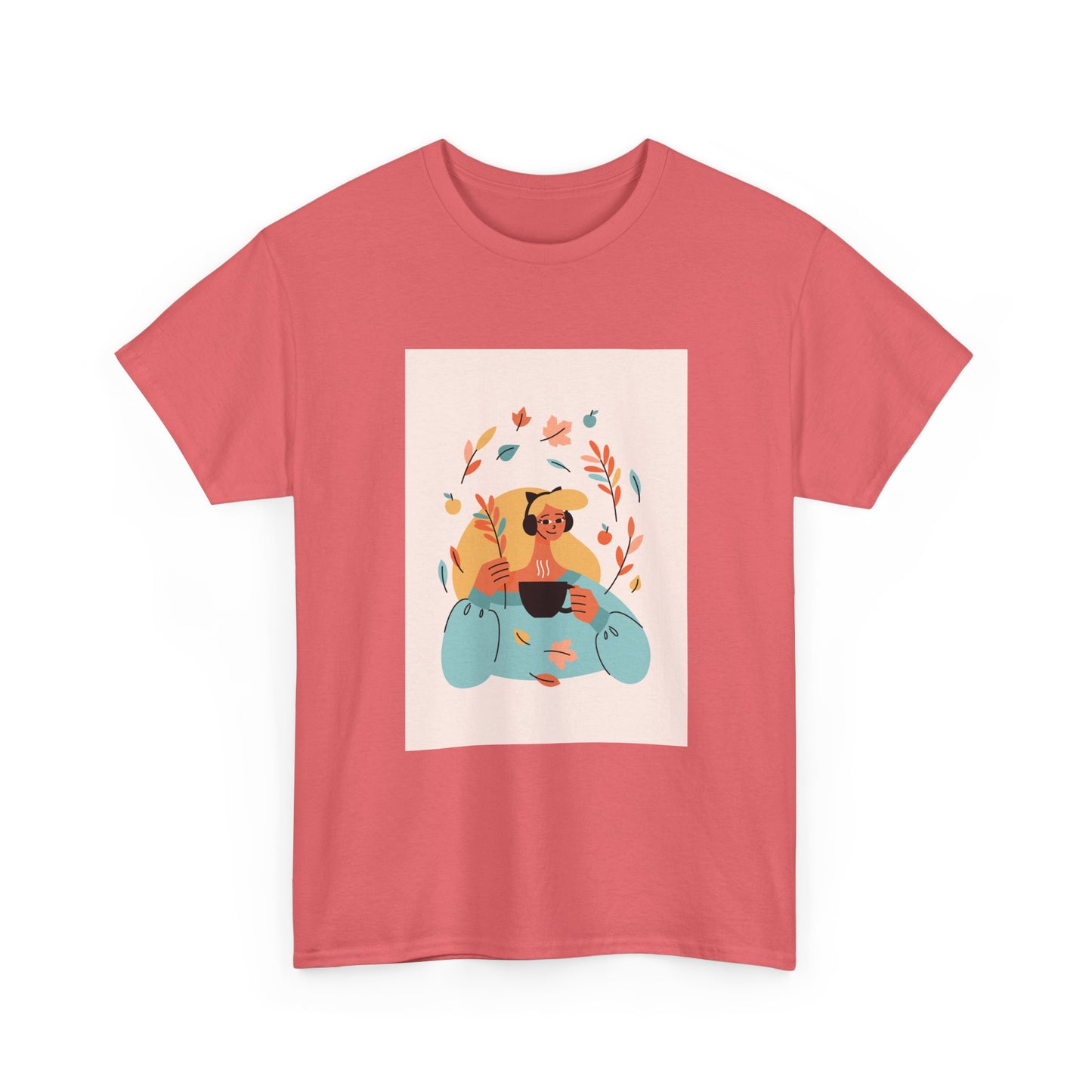 Unisex Cozy Bear Illustration Heavy Cotton T-Shirt