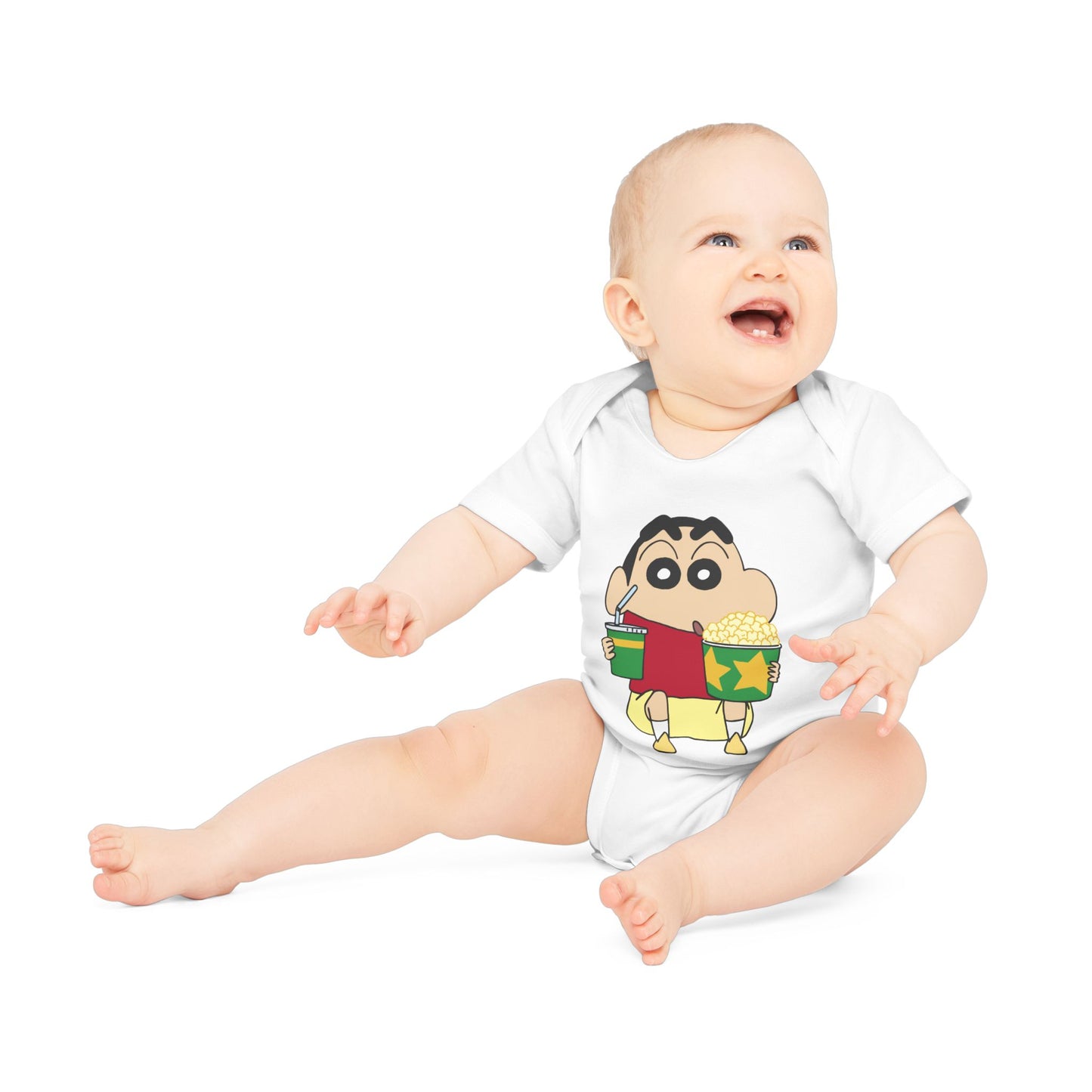 Baby Red Onesie Cartoon Character