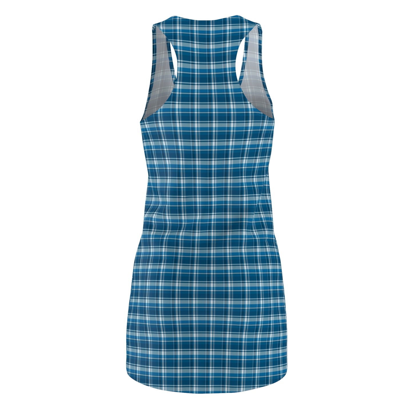 Plaid Racerback Dress – Summer Casual, Beach & Outdoor Party Wear