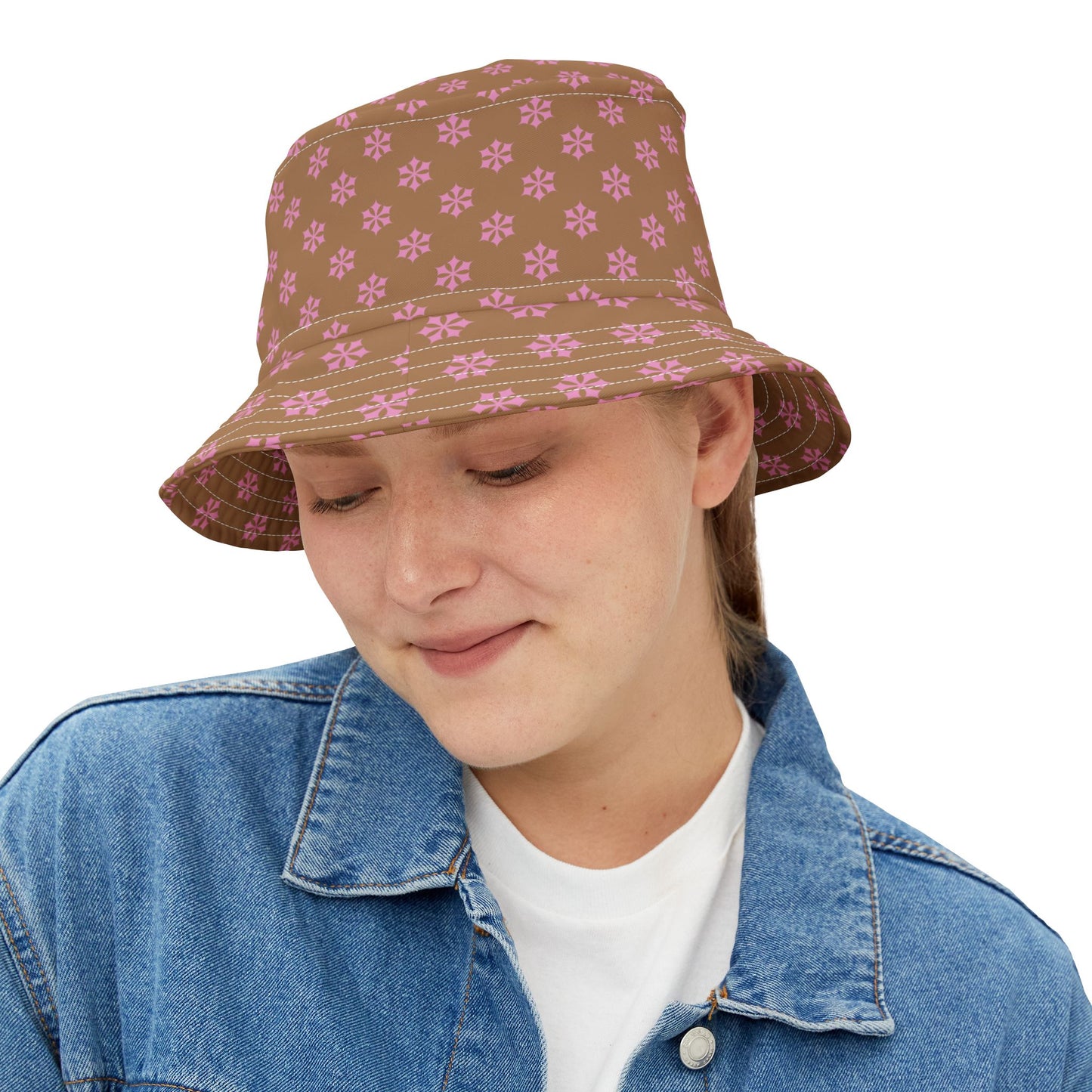 Vintage-Inspired Floral Bucket Hat – Lightweight Cotton
