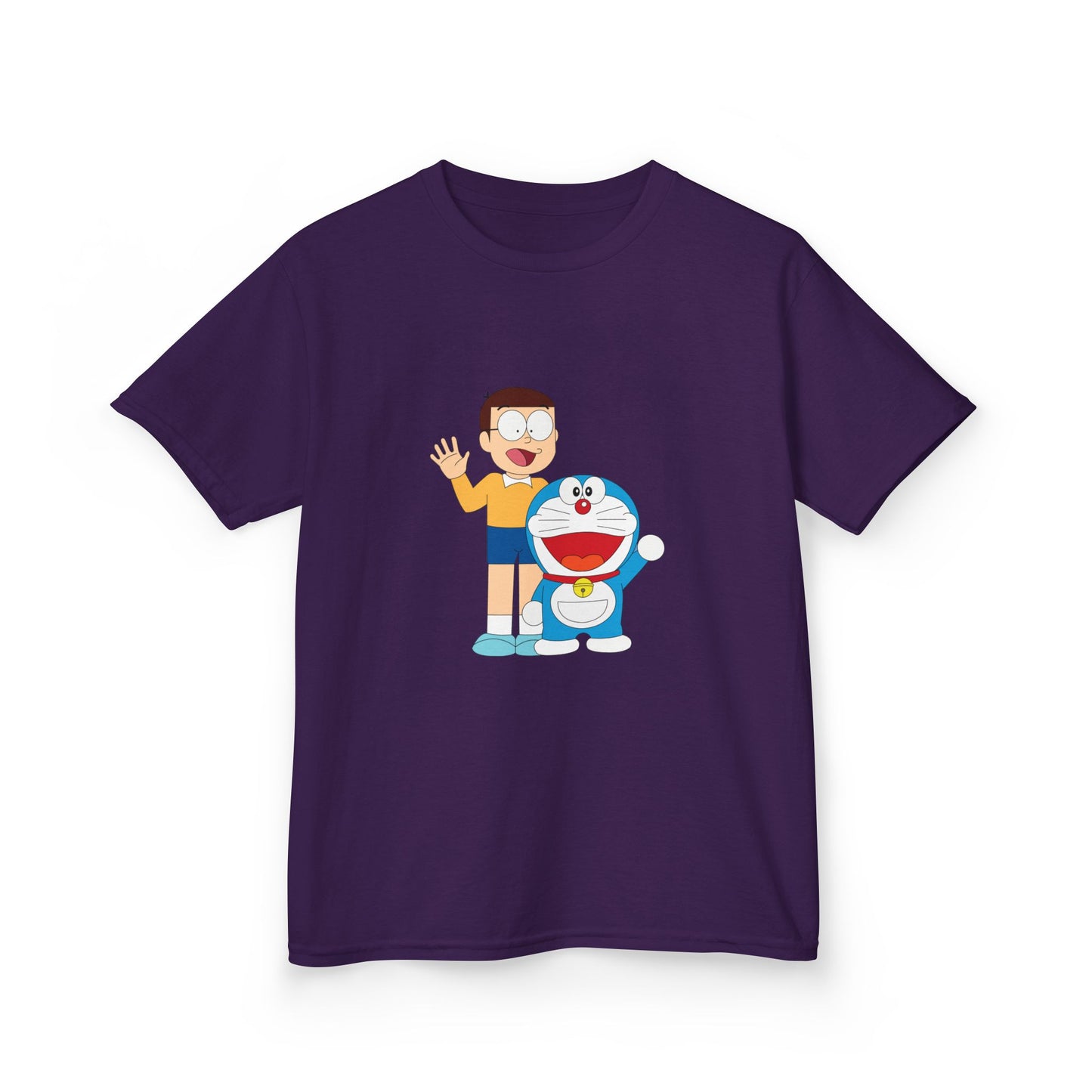 Kids Heavy Cotton Teal T-Shirt with a Graphic Design
