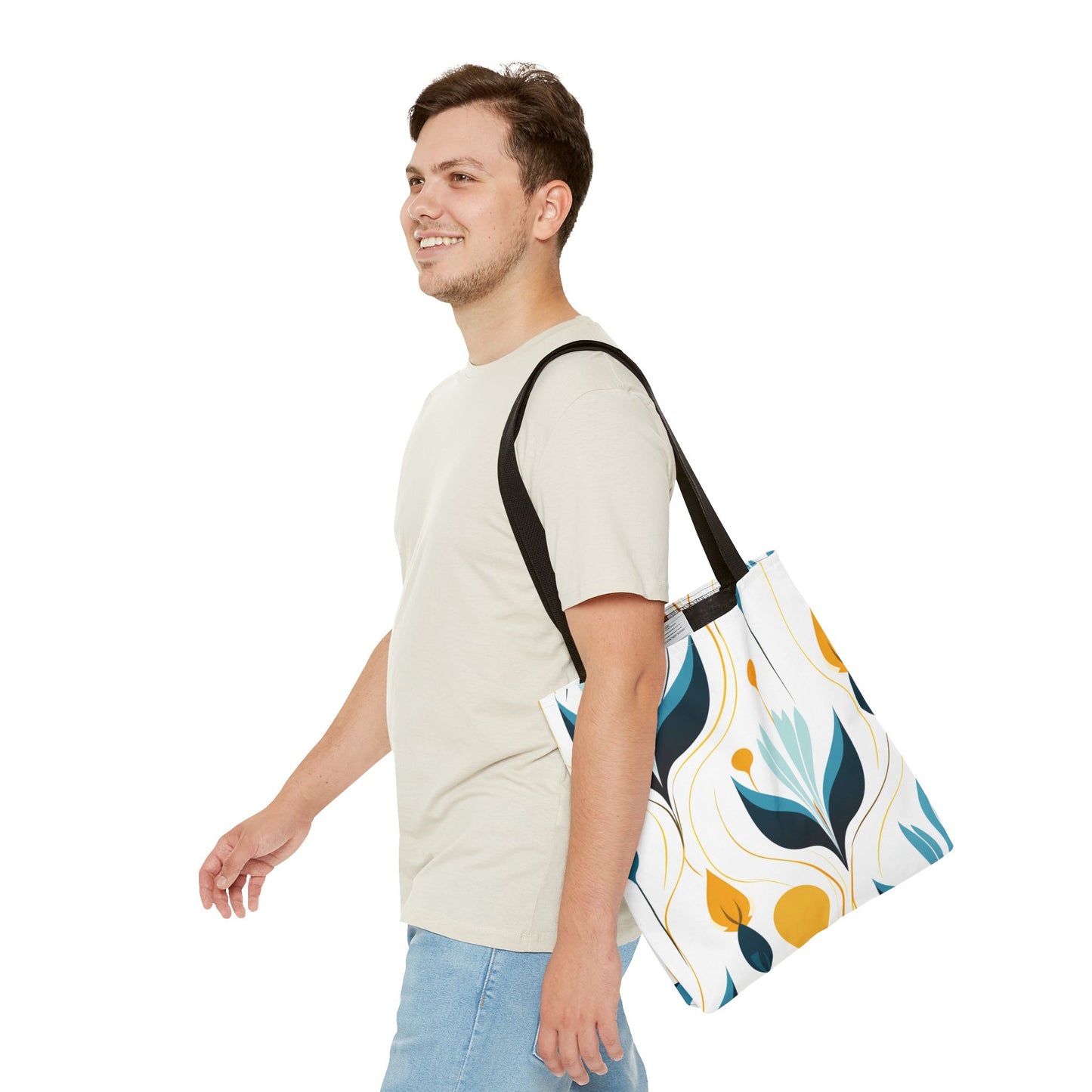 Contemporary Botanical Design Tote Bag