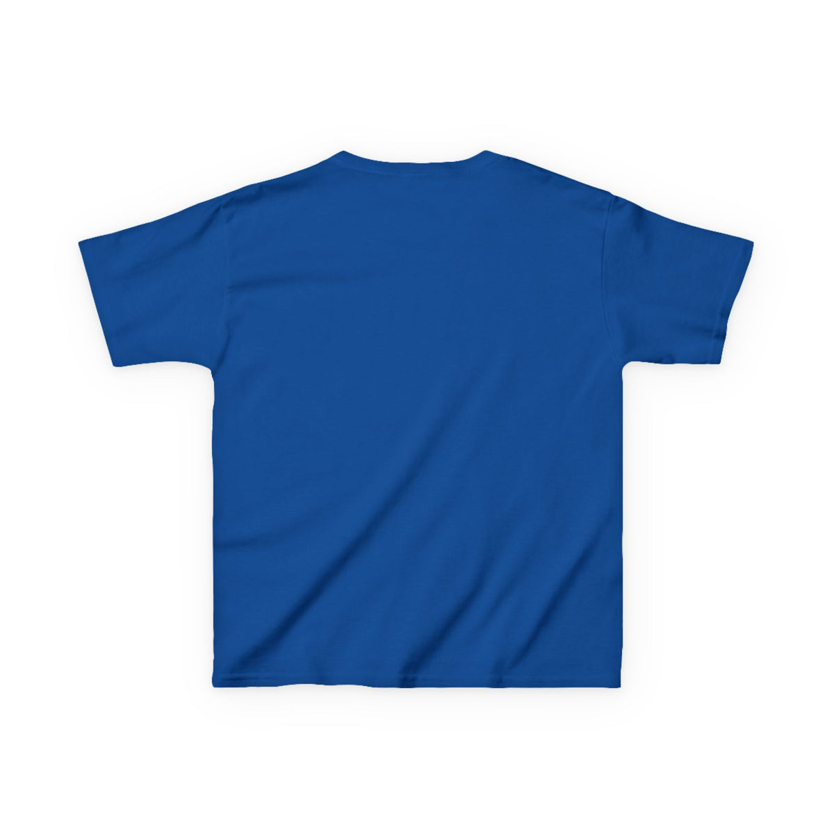 Kids Heavy Cotton Teal T-Shirt with a Graphic Design