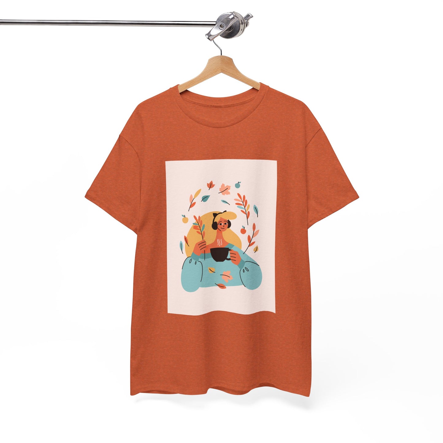 Unisex Cozy Bear Illustration Heavy Cotton T-Shirt