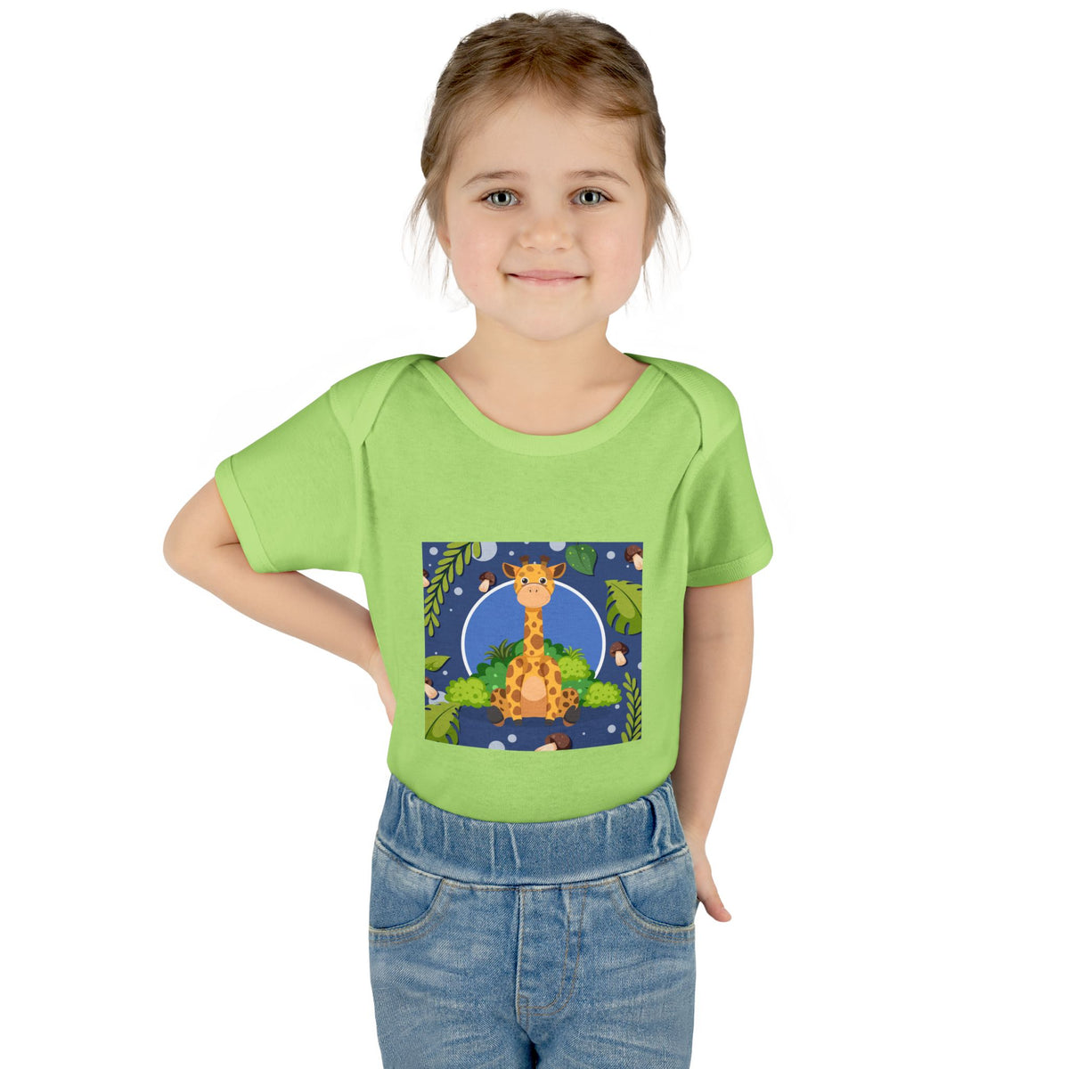 Adorable Giraffe Art Infant Romper