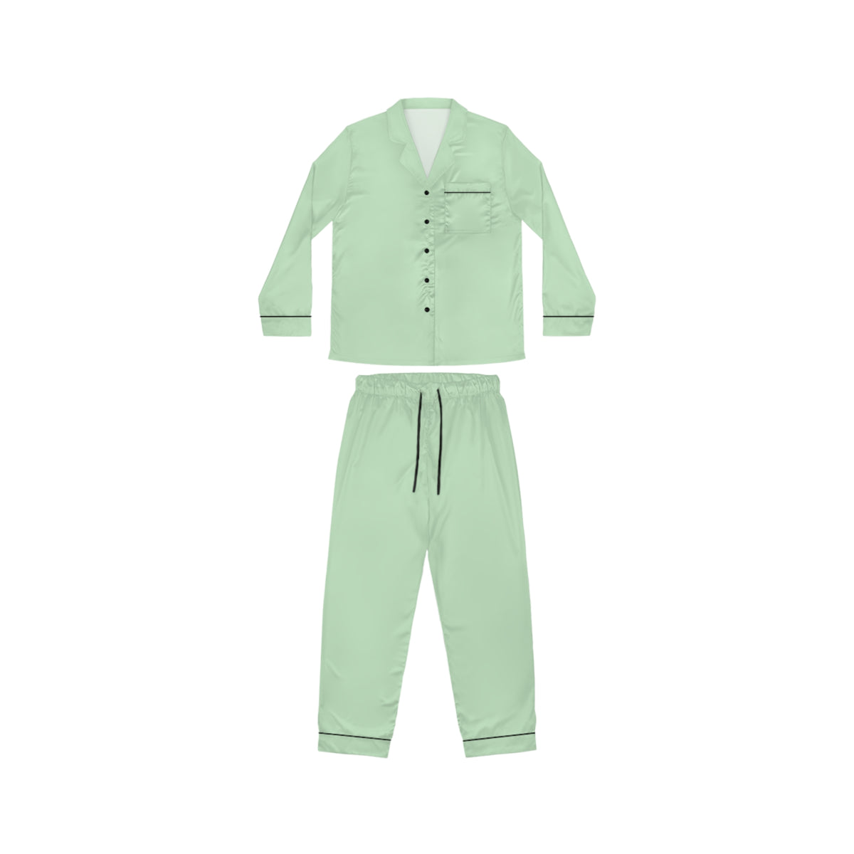 Women’s Satin Pajama Set with Soft All-Over Print Design