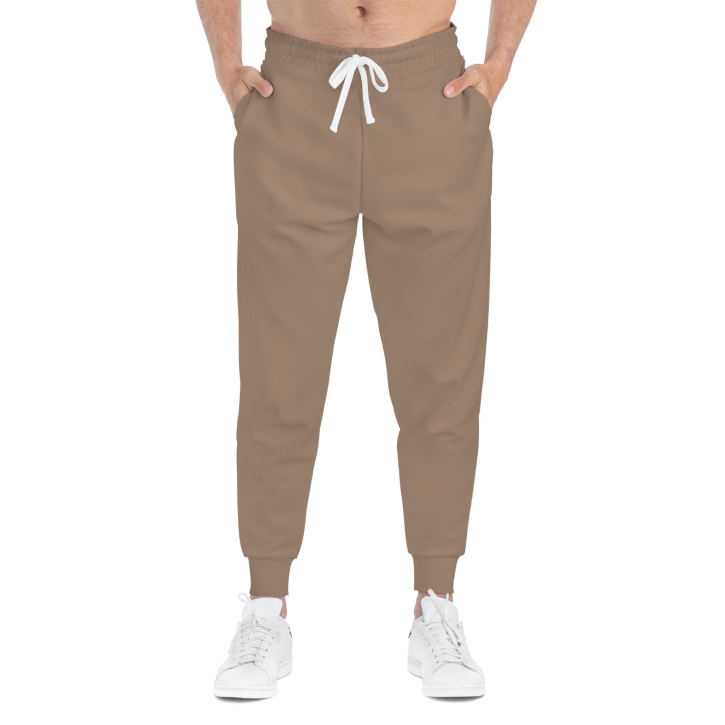 Brown Men’s Athletic Joggers for Workouts & Casual Comfort
