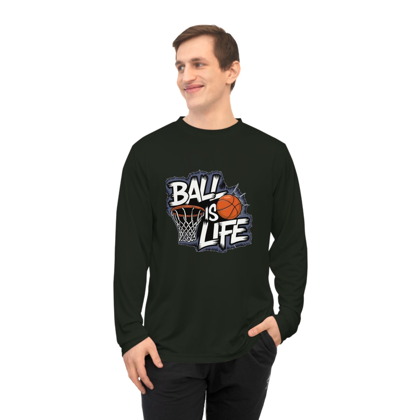 Basketball Long Sleeve Performance Shirt | Moisture-Wicking