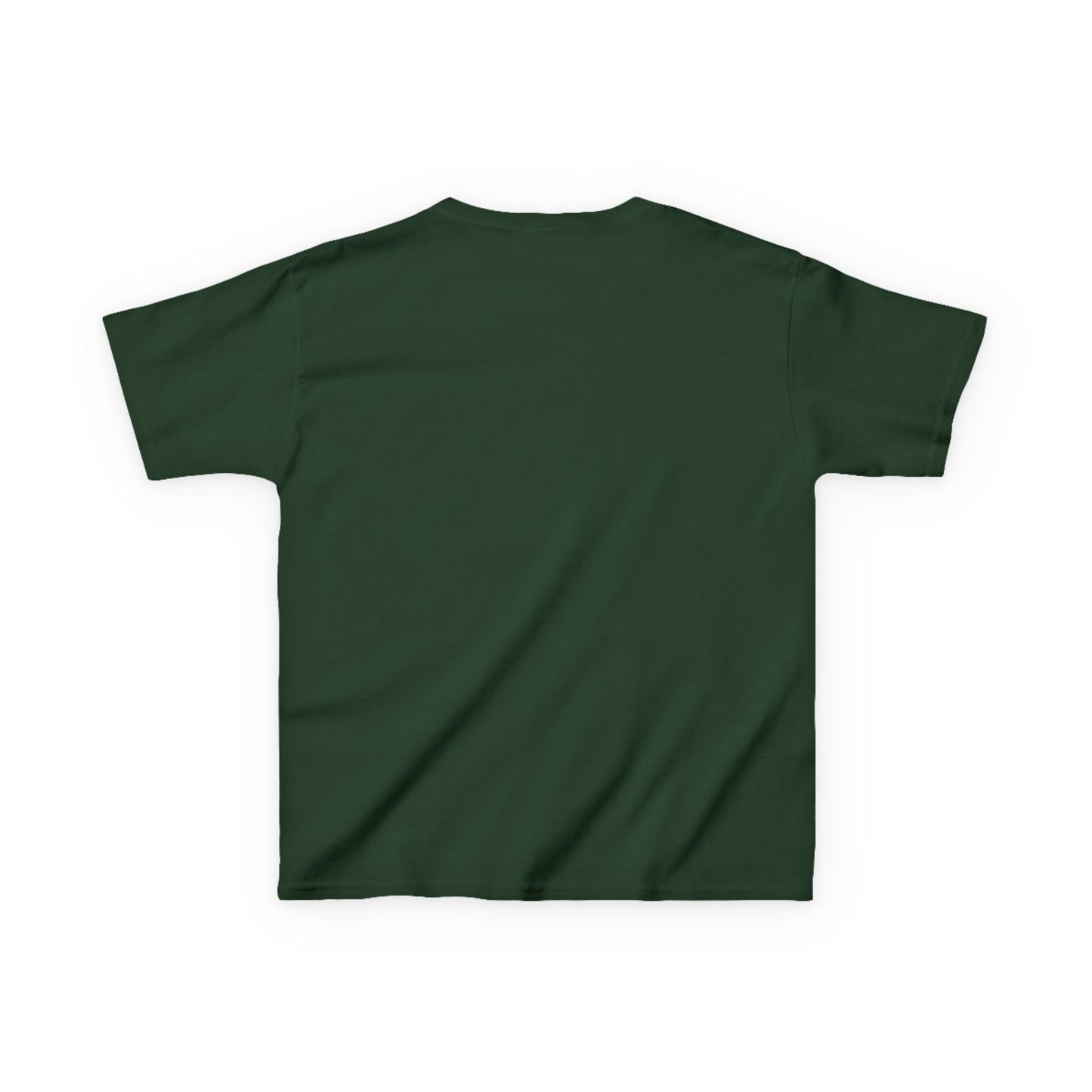 Kids Heavy Cotton Teal T-Shirt with a Graphic Design
