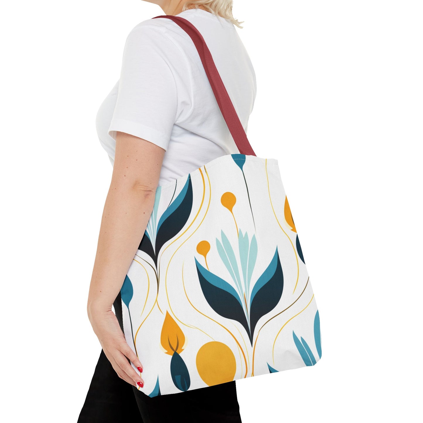 Contemporary Botanical Design Tote Bag