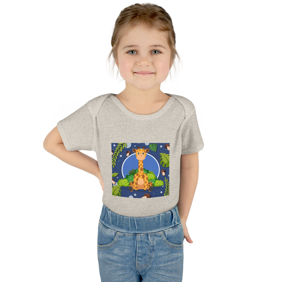 Adorable Giraffe Art Infant Romper