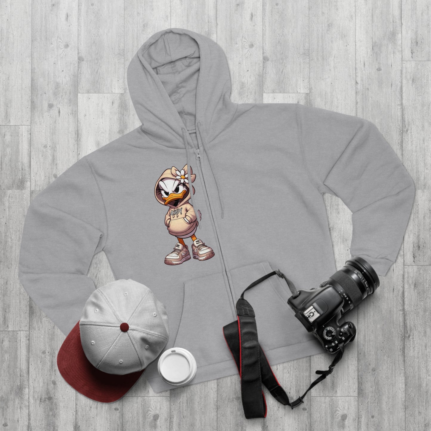 Streetwear Zip Hoodie for Women Trendy Casual Zip-Up Hoodie