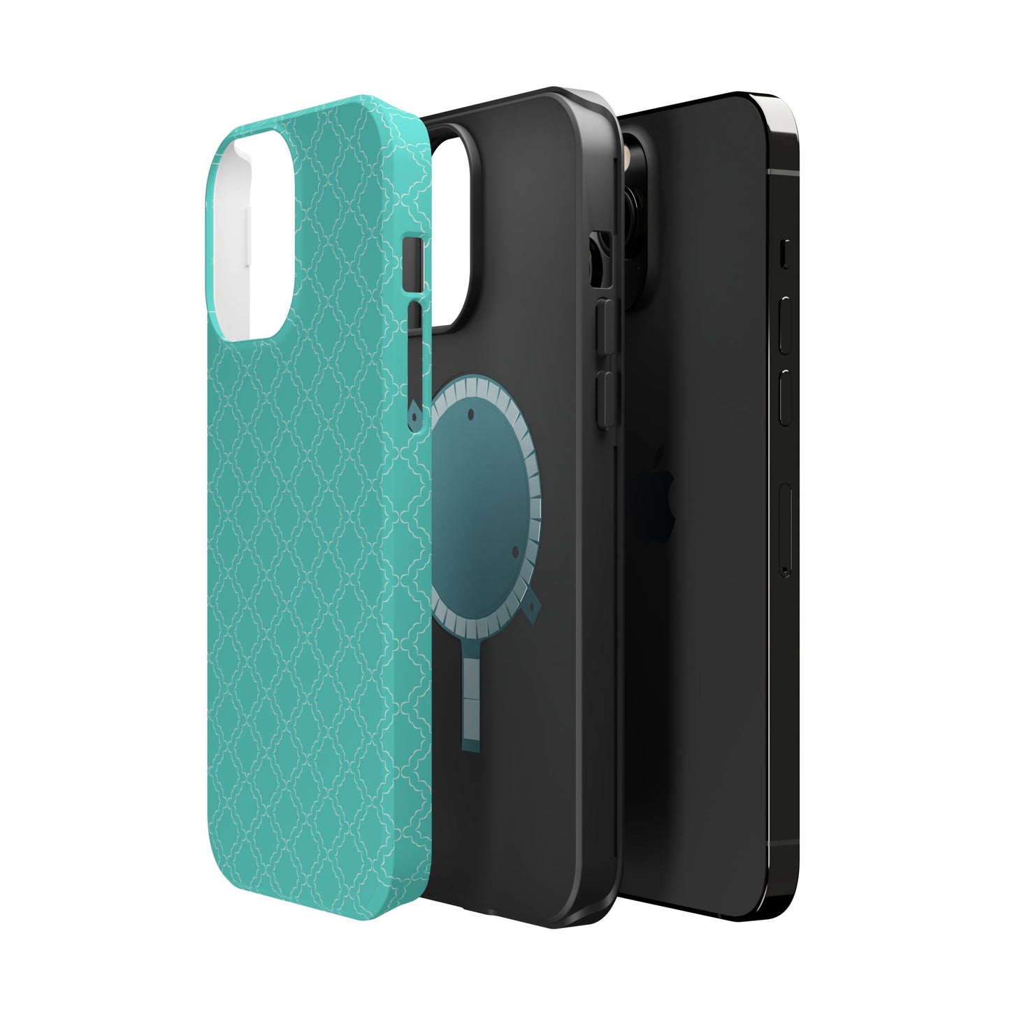 Green Phone Case Geometric Pattern
