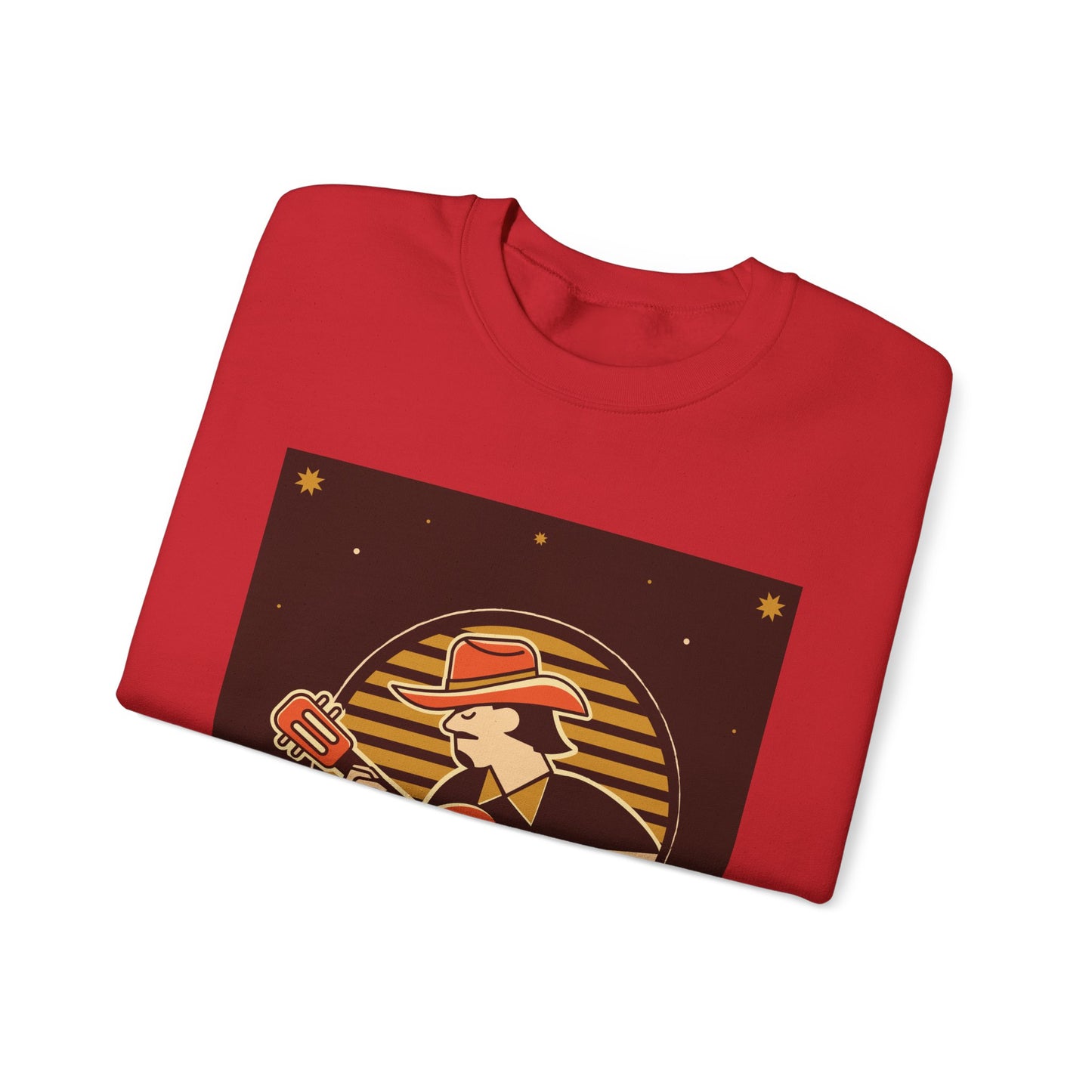 Retro Musician Graphic Unisex Crewneck Sweatshirt