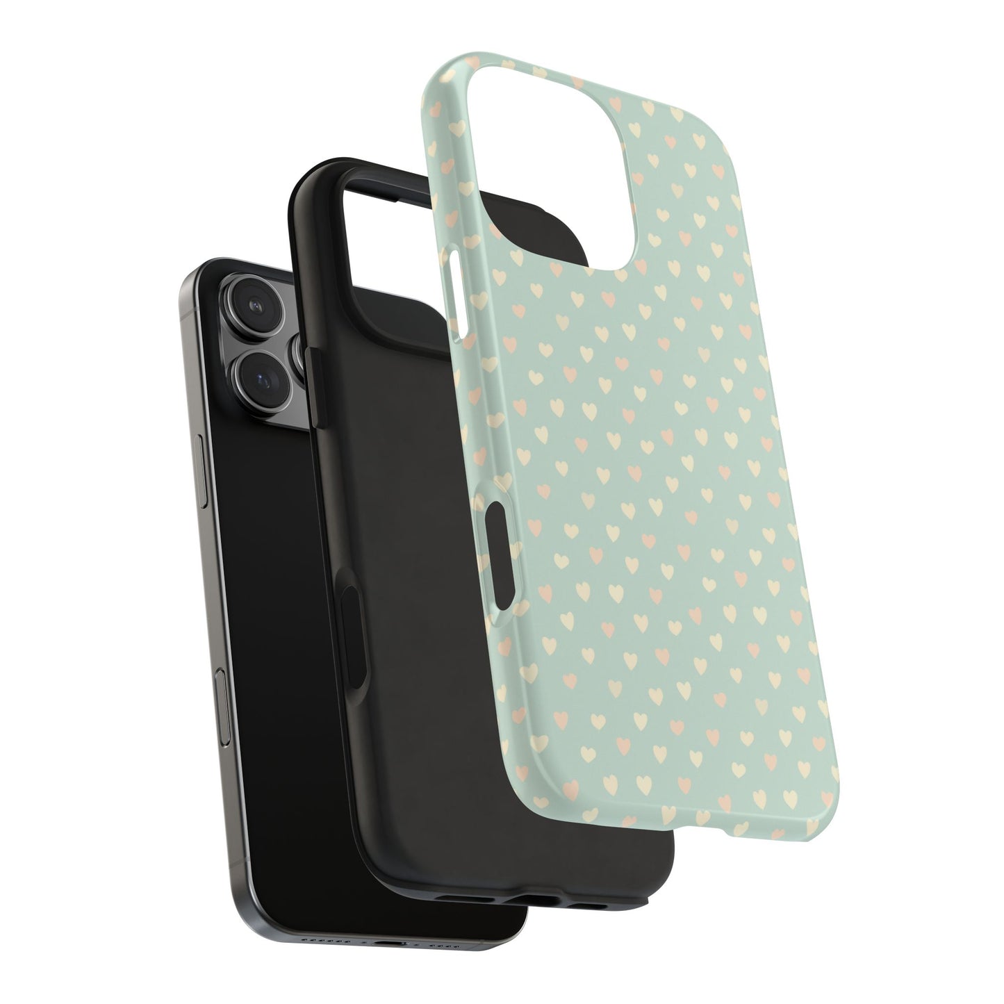 Phone Case With Heart Pattern