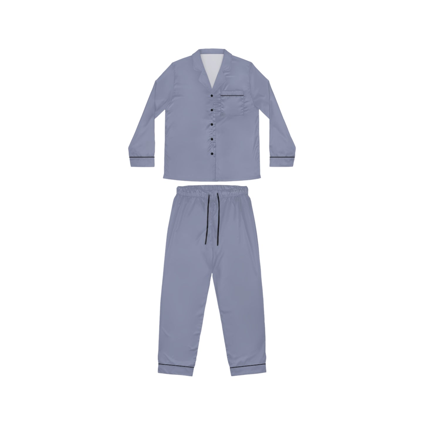Light Blue Women’s Satin Pajama Set for Cozy Nightwear