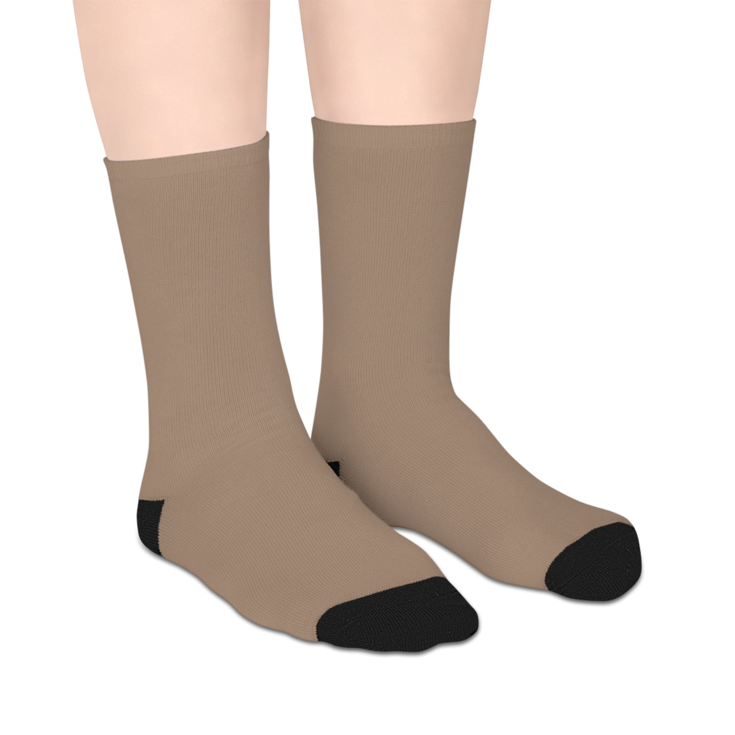 Beige Mid-length Socks