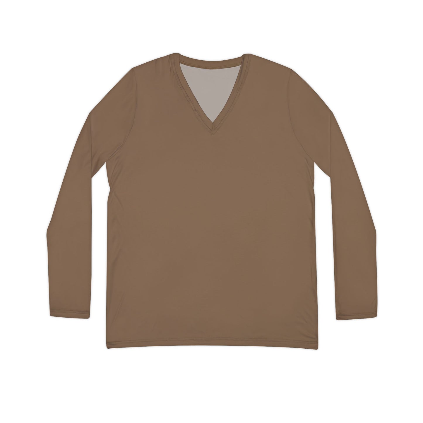 Chic Women's Long Sleeve V-neck Casual Shirt