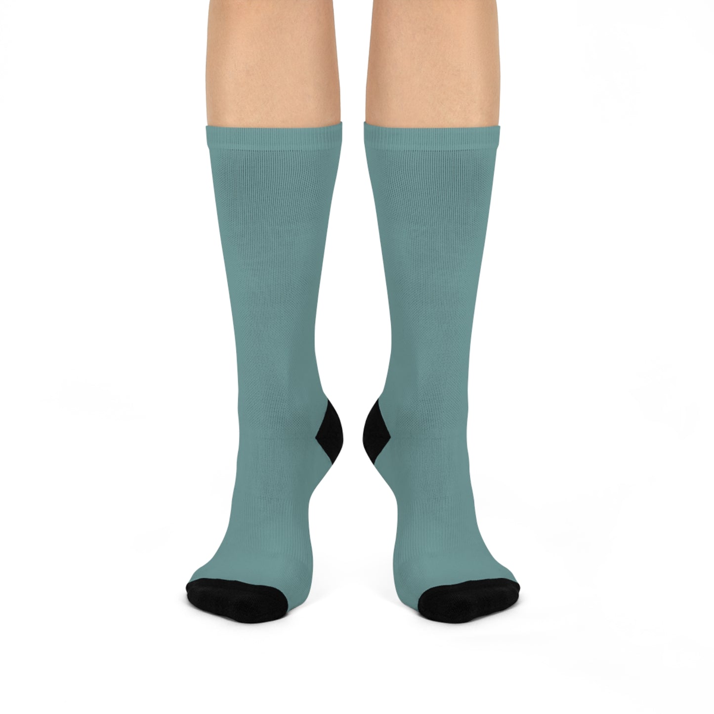 Teal Cushioned Crew Socks