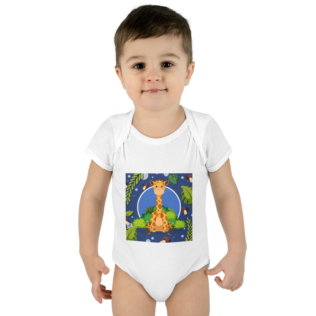 Adorable Giraffe Art Infant Romper