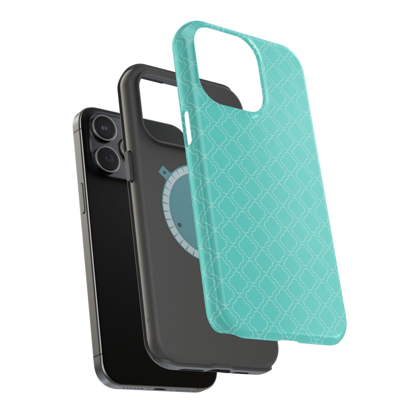 Green Phone Case Geometric Pattern