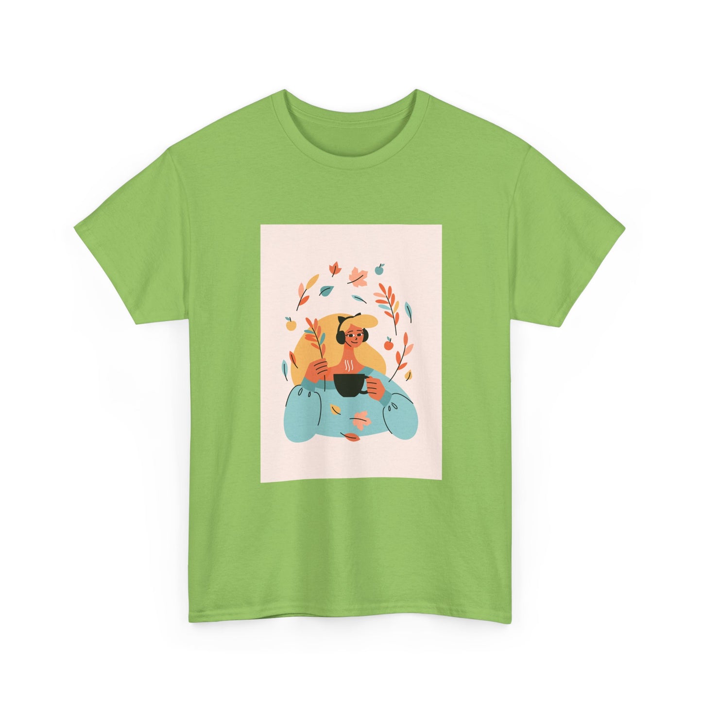 Unisex Cozy Bear Illustration Heavy Cotton T-Shirt