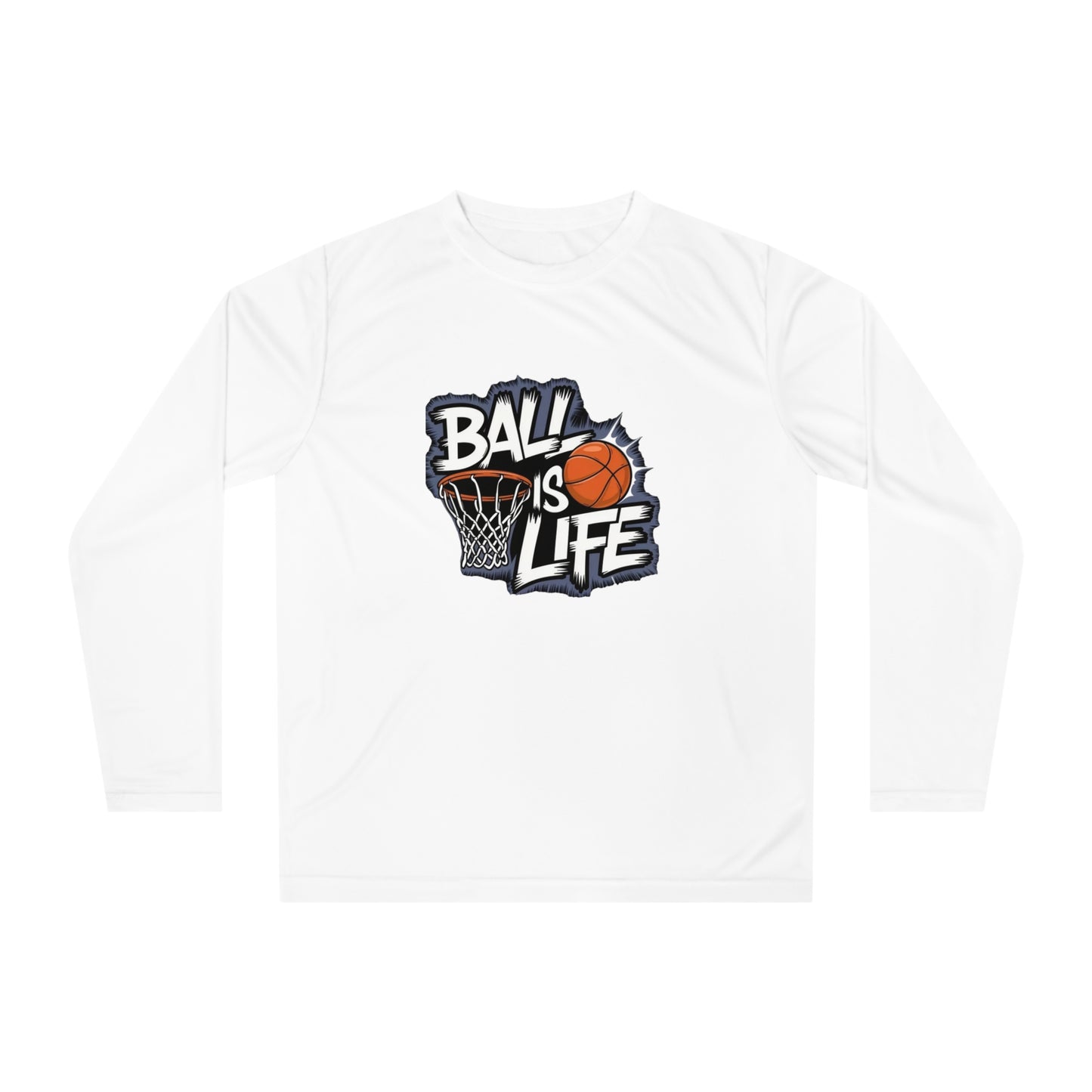 Basketball Long Sleeve Performance Shirt | Moisture-Wicking