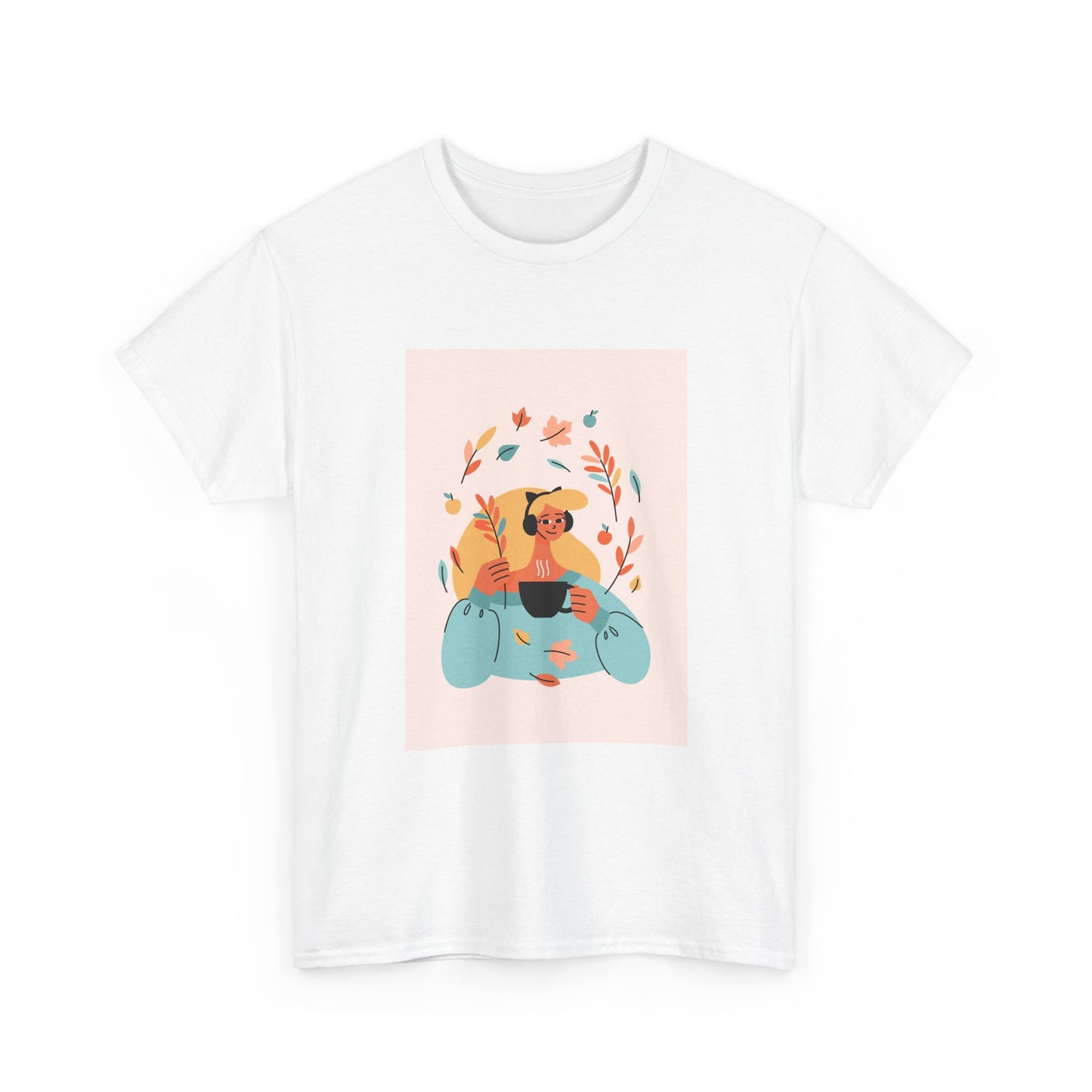 Unisex Cozy Bear Illustration Heavy Cotton T-Shirt