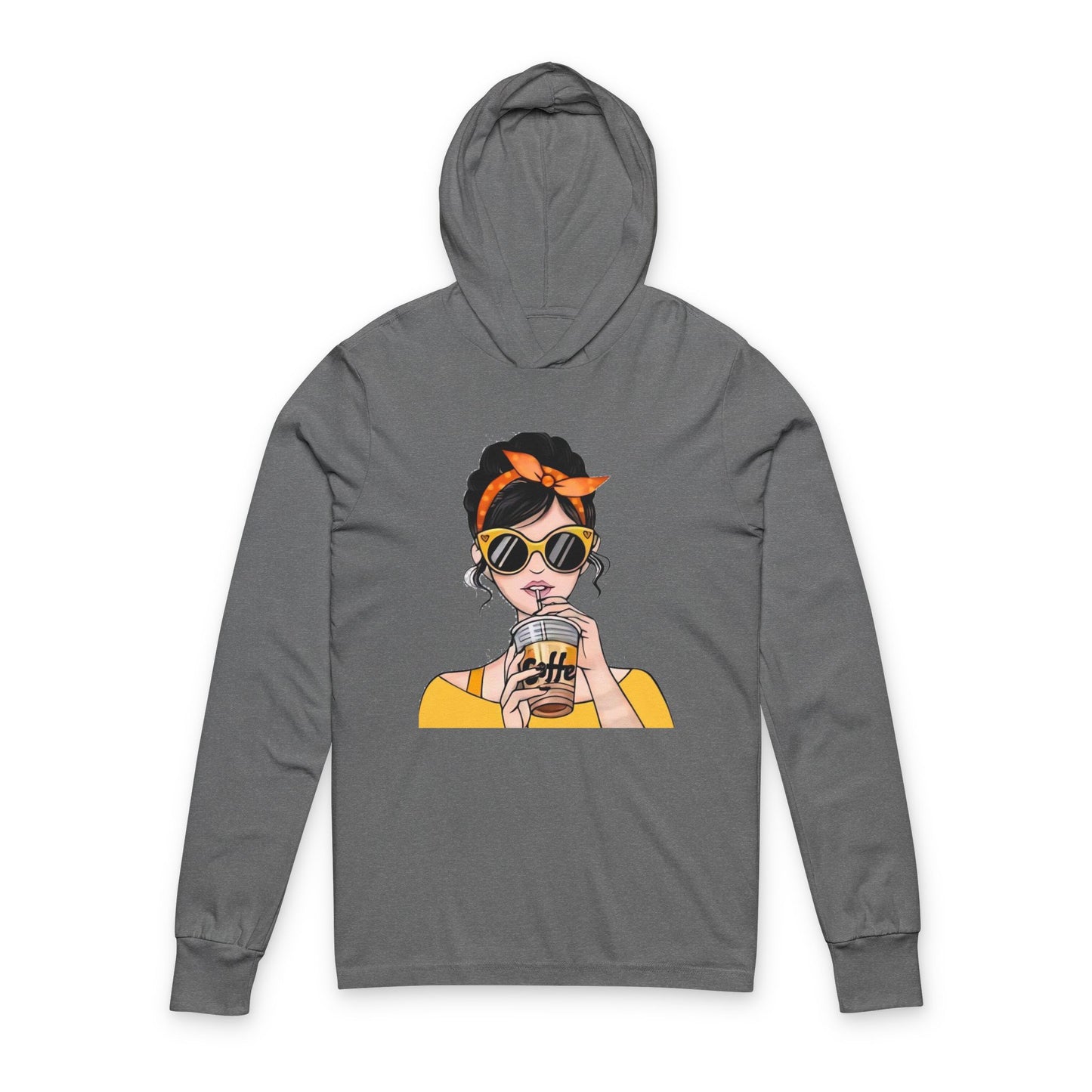Hooded Long Sleeve Tee for Unisex | Casual Streetwear Top