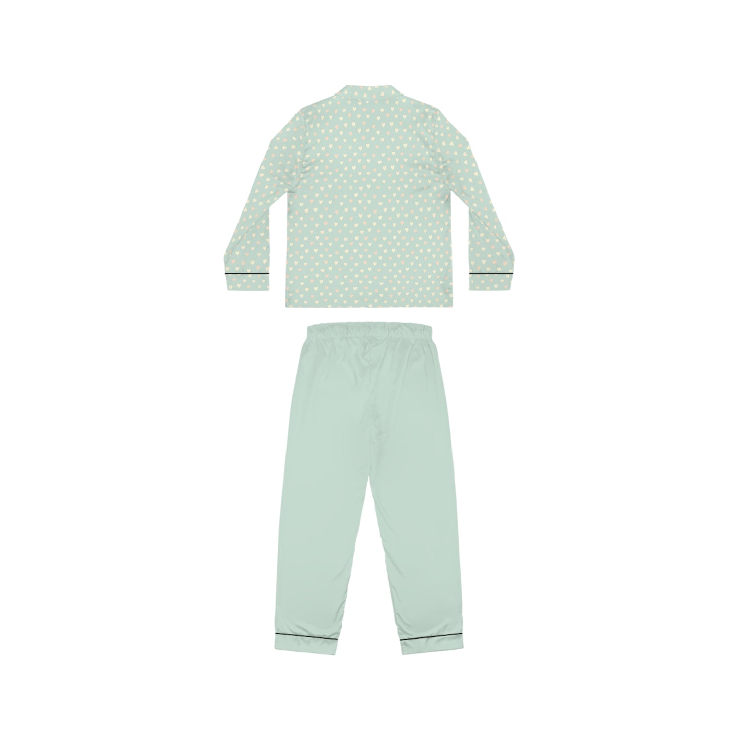 Women’s Satin Pajama Set with All-Over Print Design