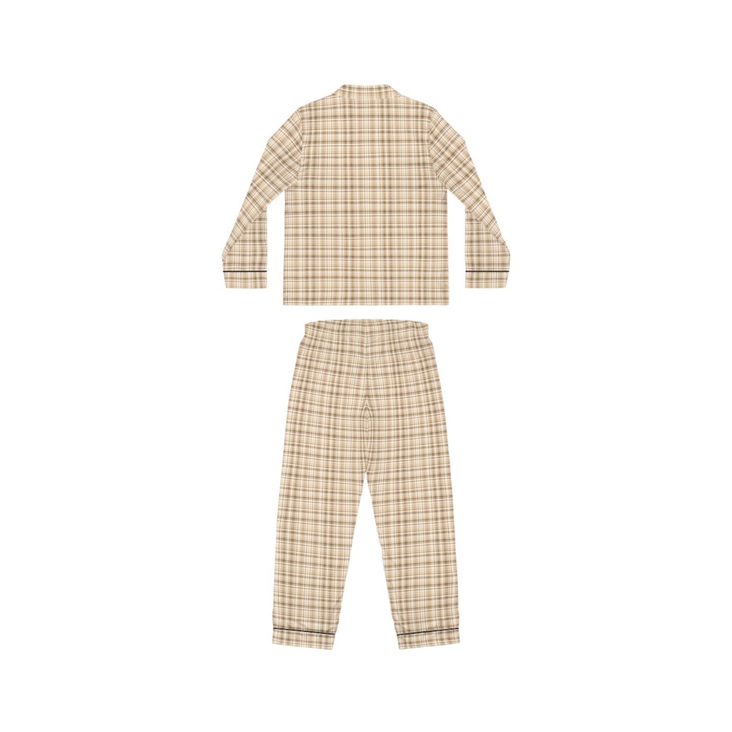 Plaid Women’s Satin Pajama Set for Cozy Nightwear